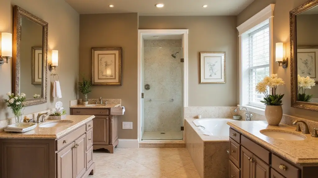 25 Beige Countertops Bathroom Ideas That Feel Warm and Elegant