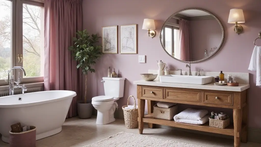 26 Mauve Bathroom Ideas That Add a Soft Romantic Touch
