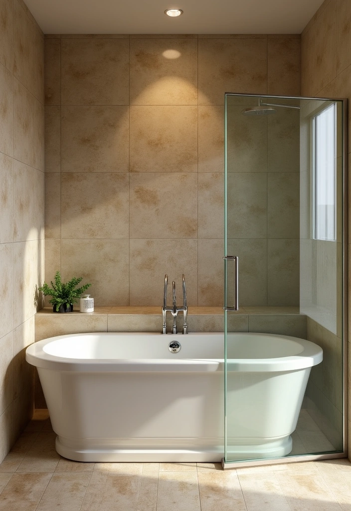27 Bathroom Ideas Shower and Bath Combos That Work Perfectly - 1. Classic Tub-Shower Combo