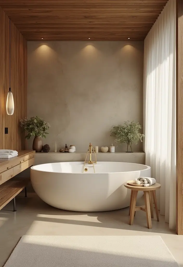 27 Bathroom Ideas Shower and Bath Combos That Work Perfectly - 11. Spa-Like Atmosphere