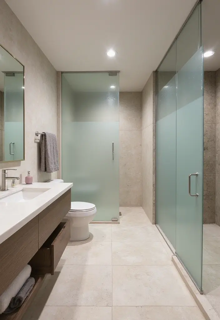 27 Bathroom Ideas Shower and Bath Combos That Work Perfectly - 22. Open Concept Design