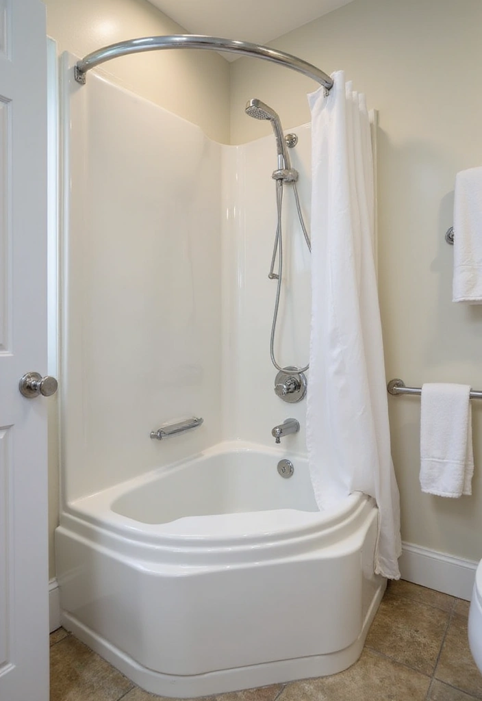 27 Bathroom Ideas Shower and Bath Combos That Work Perfectly - 25. Space-Saving Fixtures