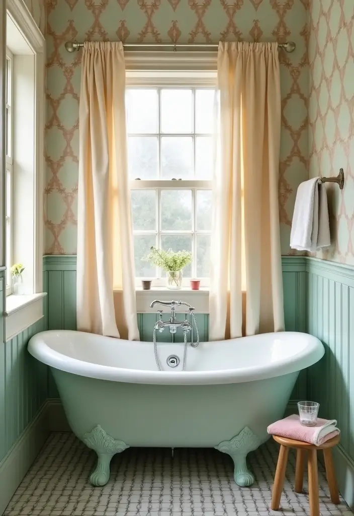 27 Bathroom Ideas Shower and Bath Combos That Work Perfectly - 3. Vintage Charm