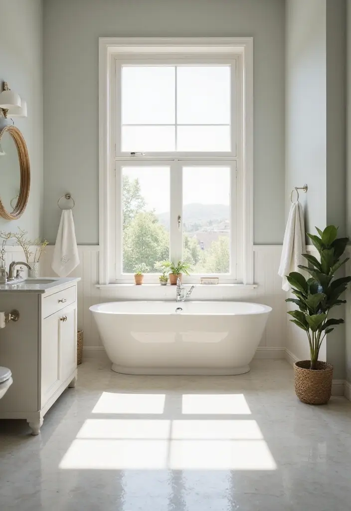 27 Cute Bathroom Aesthetic Ideas That Make Mornings Better - 10. Natural Light