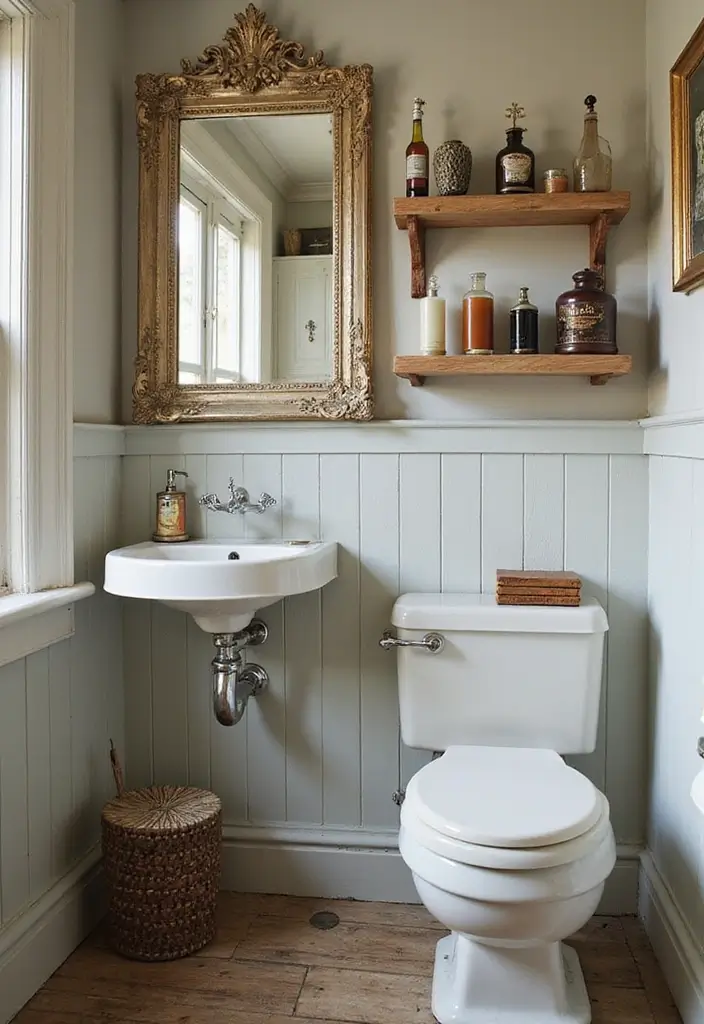 27 Cute Bathroom Aesthetic Ideas That Make Mornings Better - 5. Vintage Finds