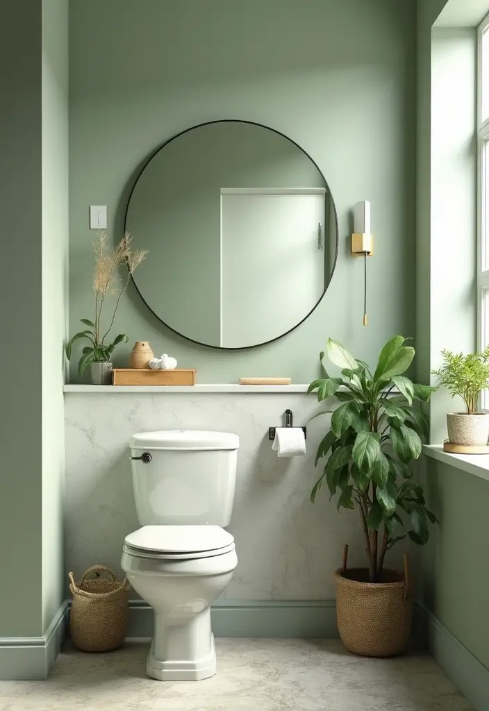 27 Half Bathroom Paint Ideas That Make a Big Impact - 27. Sustainable Paint Options