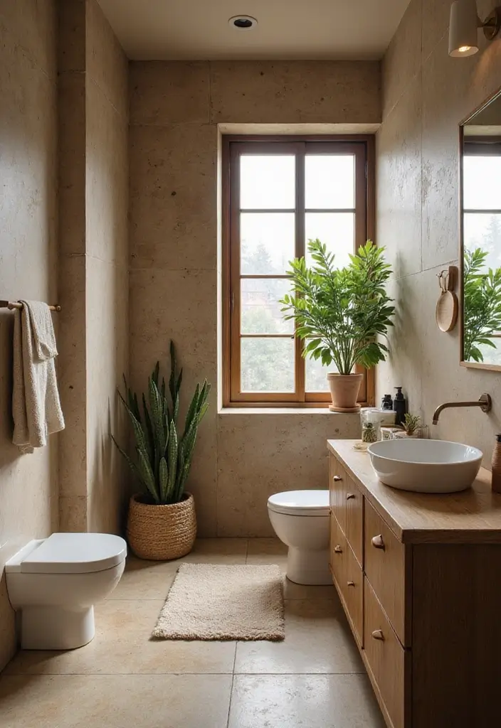 27 Half Bathroom Paint Ideas That Make a Big Impact - 3. Earthy Tones