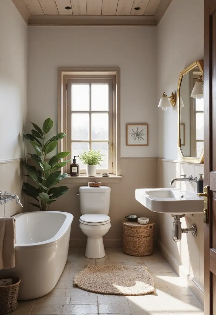 27 Half Bathroom Paint Ideas That Make a Big Impact - 9. Monochromatic Schemes