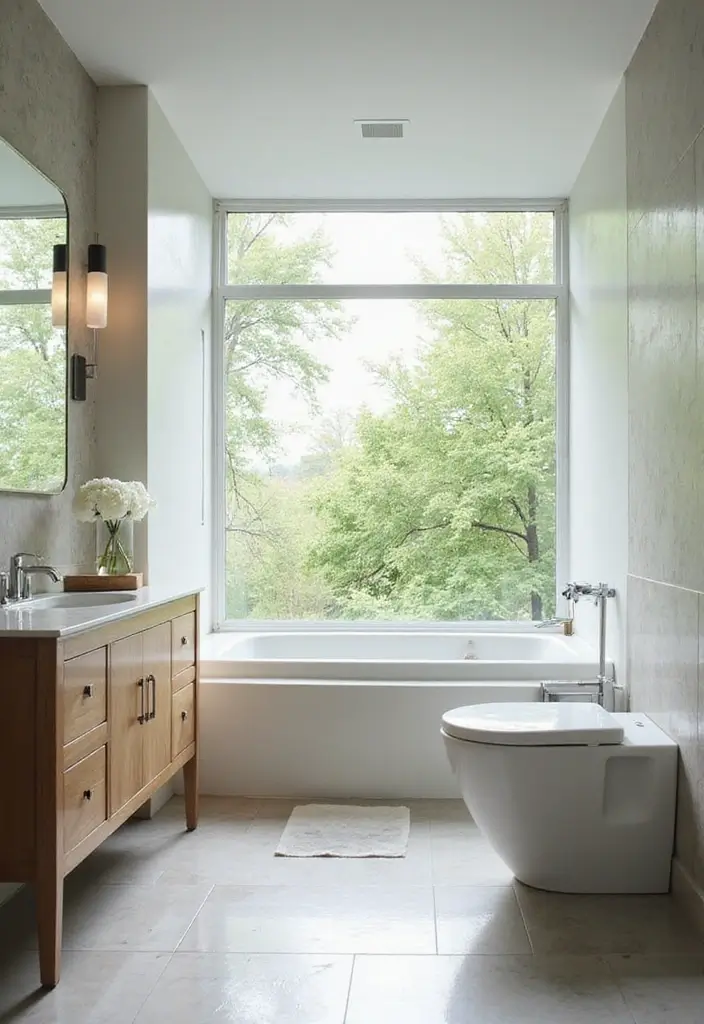 27 Light Bathroom Ideas That Feel Airy and Bright - 2. Natural Light Maximization