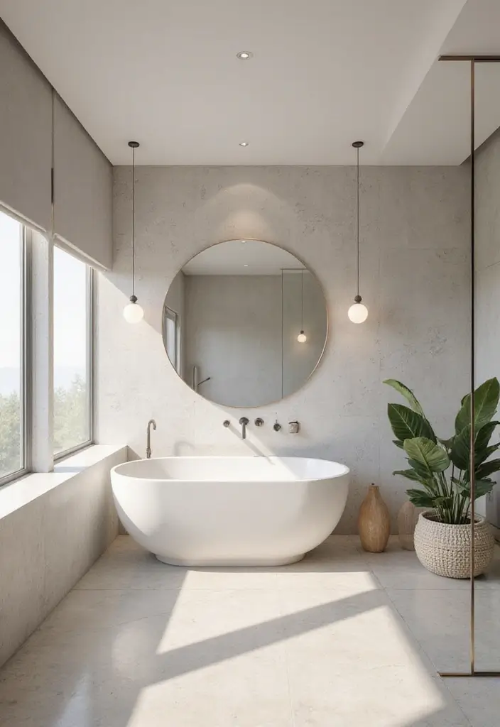 27 Light Bathroom Ideas That Feel Airy and Bright - 20. Large Mirrors