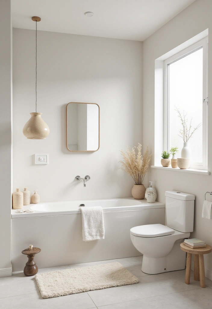 27 Light Bathroom Ideas That Feel Airy and Bright - 9. Light-Colored Accessories