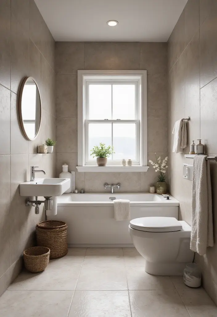 27 Moody Bathroom Decor Ideas With Spa Energy - 4. Monochrome Color Schemes