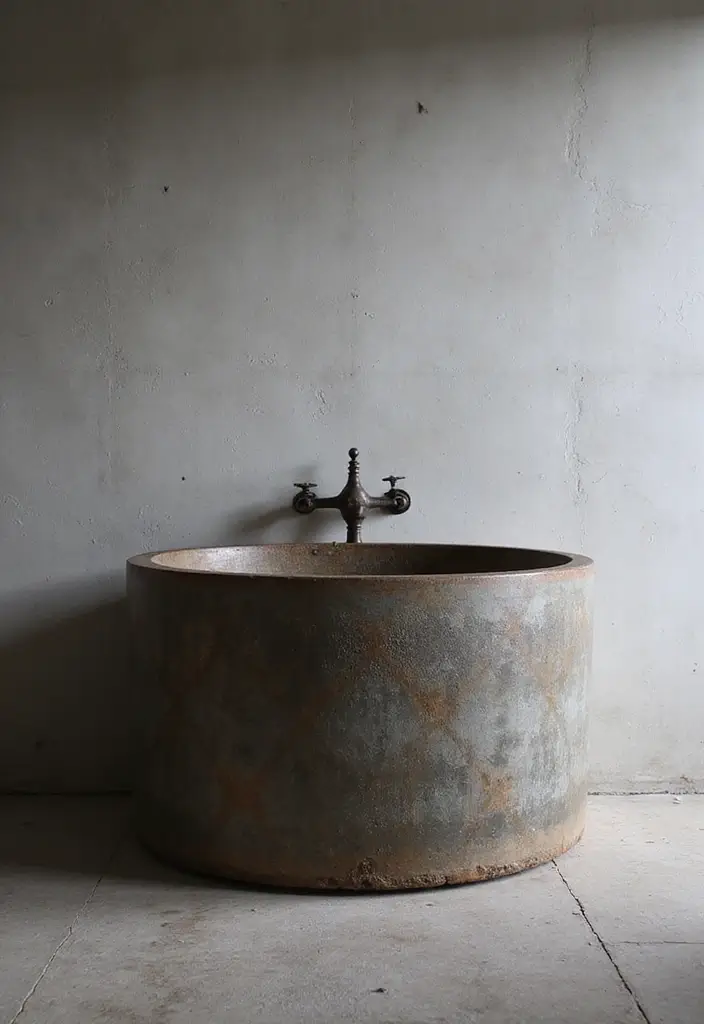 27 Small Bathroom Sink Ideas That Save Space Stylishly - 11. Industrial Style Sinks