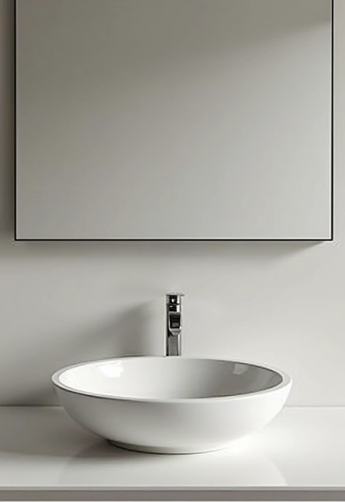 27 Small Bathroom Sink Ideas That Save Space Stylishly - 18. Minimalist Basin Sinks