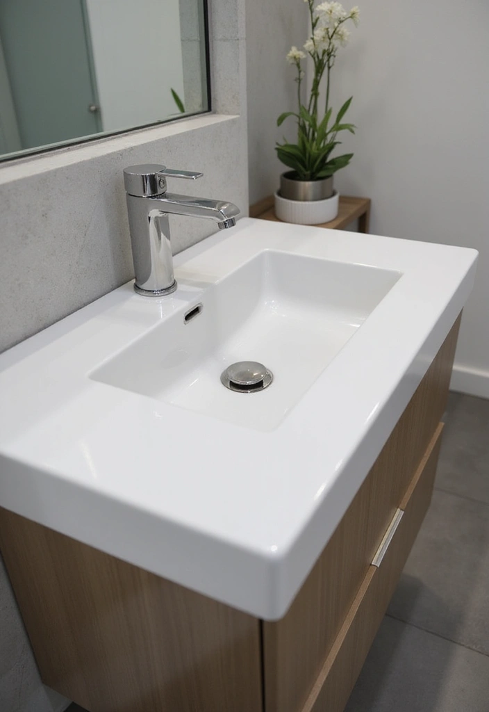 27 Small Bathroom Sink Ideas That Save Space Stylishly - 21. Slim Profile Sinks