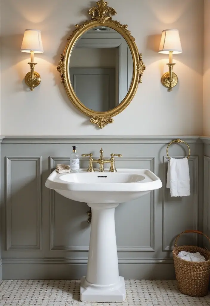 27 Small Bathroom Sink Ideas That Save Space Stylishly - 3. Pedestal Sinks