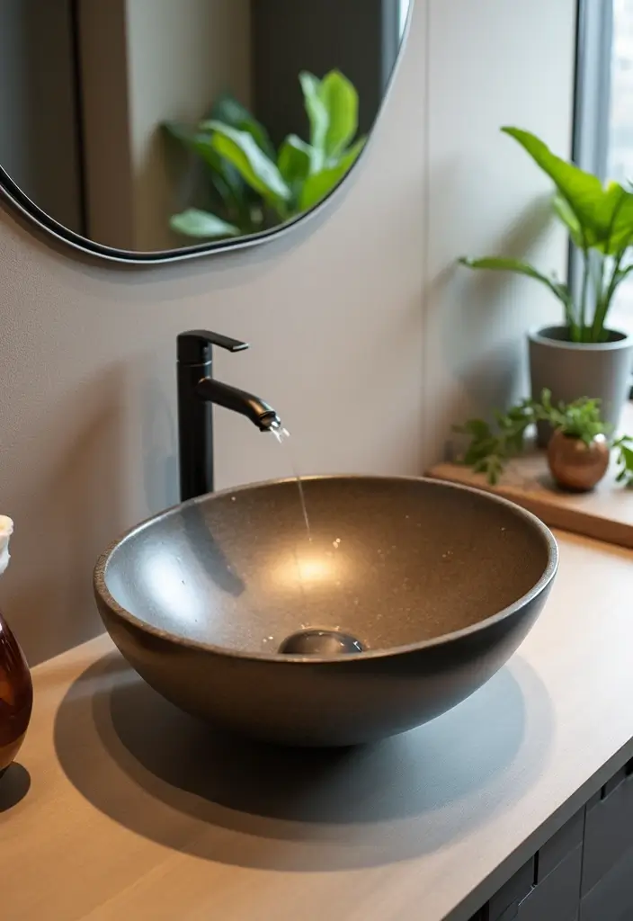 27 Small Bathroom Sink Ideas That Save Space Stylishly - 4. Vessel Sinks