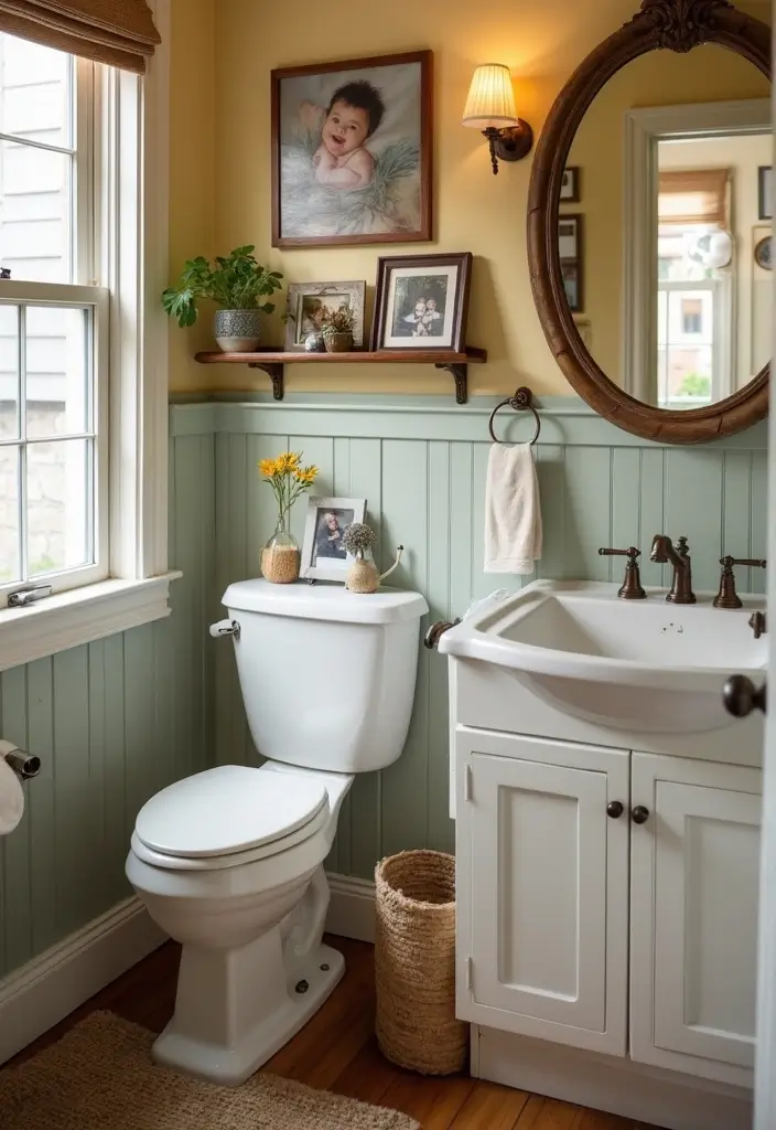 27 Small Cabin Bathroom Ideas With Rustic Charm - 27. Personal Touches