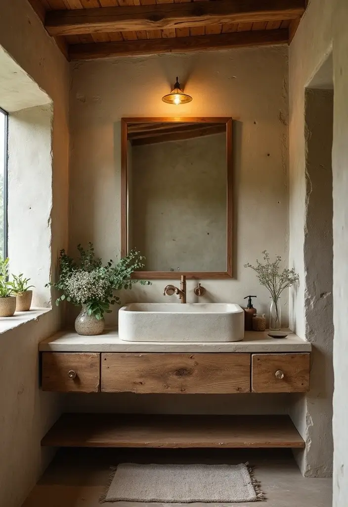 27 Small Cabin Bathroom Ideas With Rustic Charm - 8. Eco-Friendly Fixtures