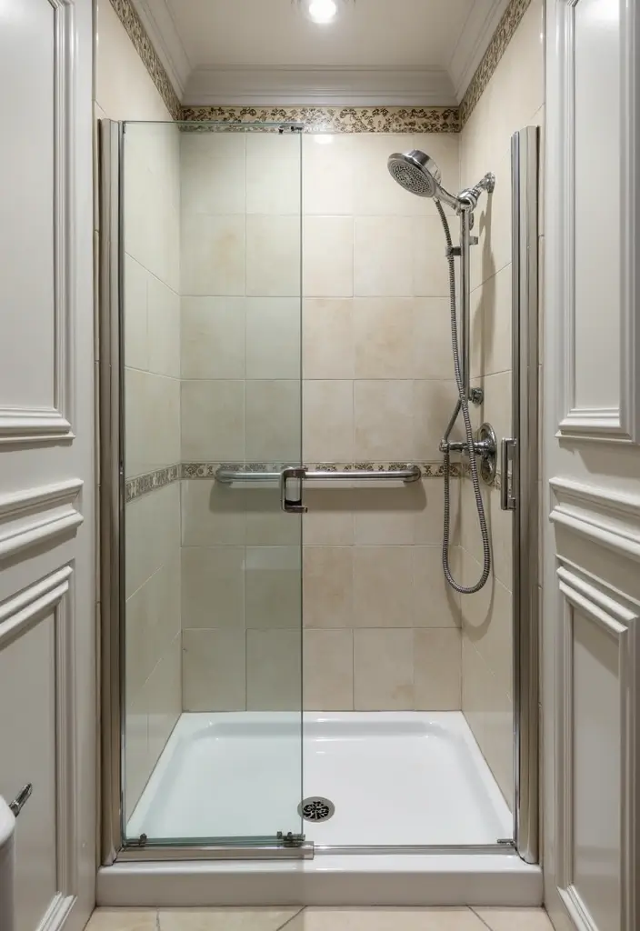 27 Small Victorian Bathroom Designs That Feel Classic - 10. Compact Shower Solutions