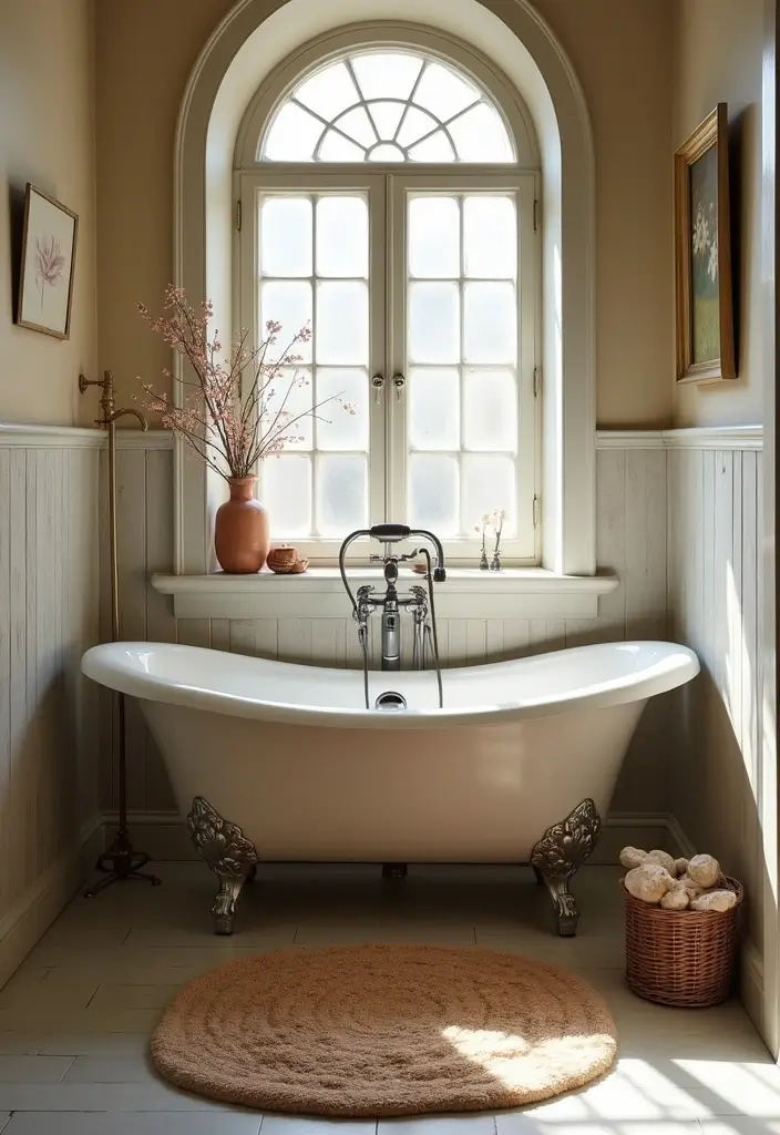 27 Small Victorian Bathroom Designs That Feel Classic - 25. Cozy Bath Mats