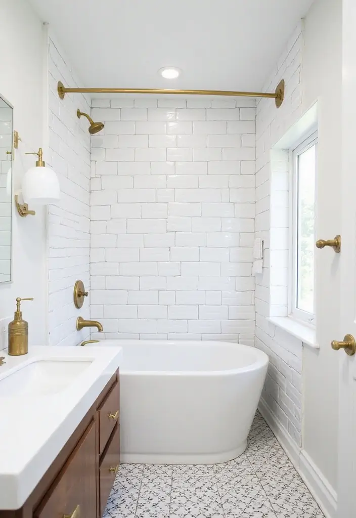 27 Subway Tile Bathroom Wall Designs That Never Go Out of Style - 1. Classic White Subway Tiles
