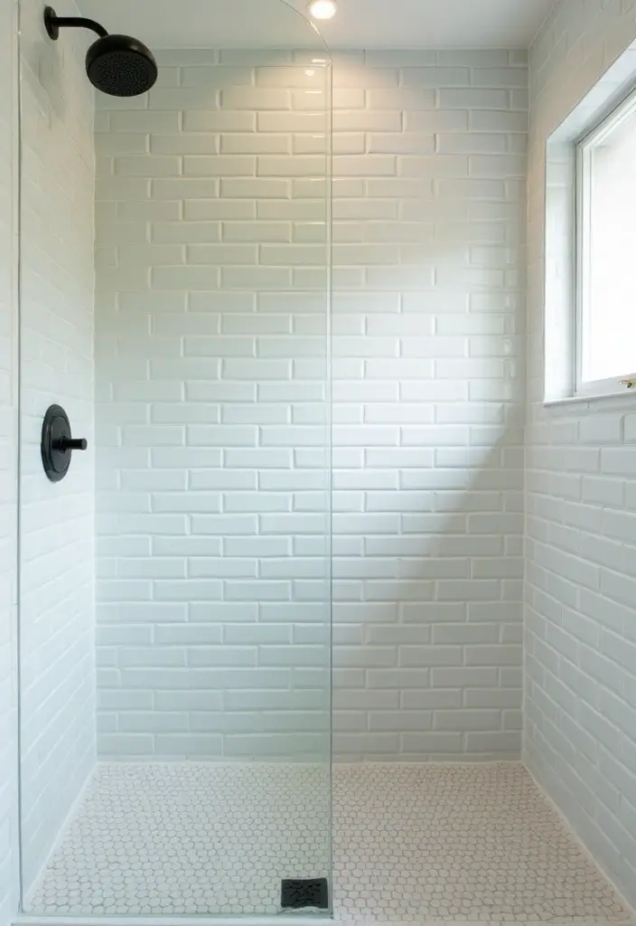 27 Subway Tile Bathroom Wall Designs That Never Go Out of Style - 11. Subway Tile Shower Walls