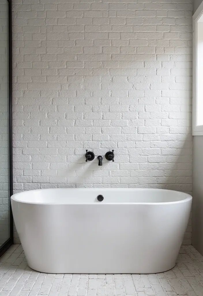 27 Subway Tile Bathroom Wall Designs That Never Go Out of Style - 3. Textured Subway Tile Designs