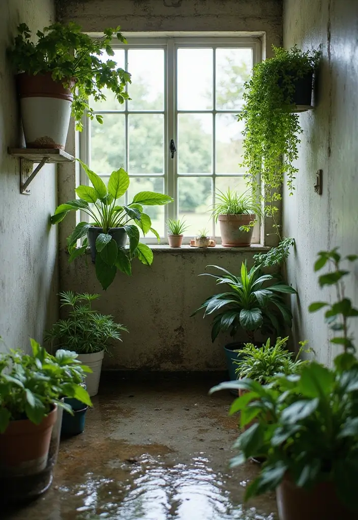 27 Wet Room Bathroom Small Layout Ideas That Work - 13. Plant Life for Freshness