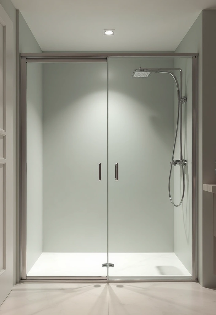 27 Wet Room Bathroom Small Layout Ideas That Work - 14. Sliding Doors for Space Efficiency
