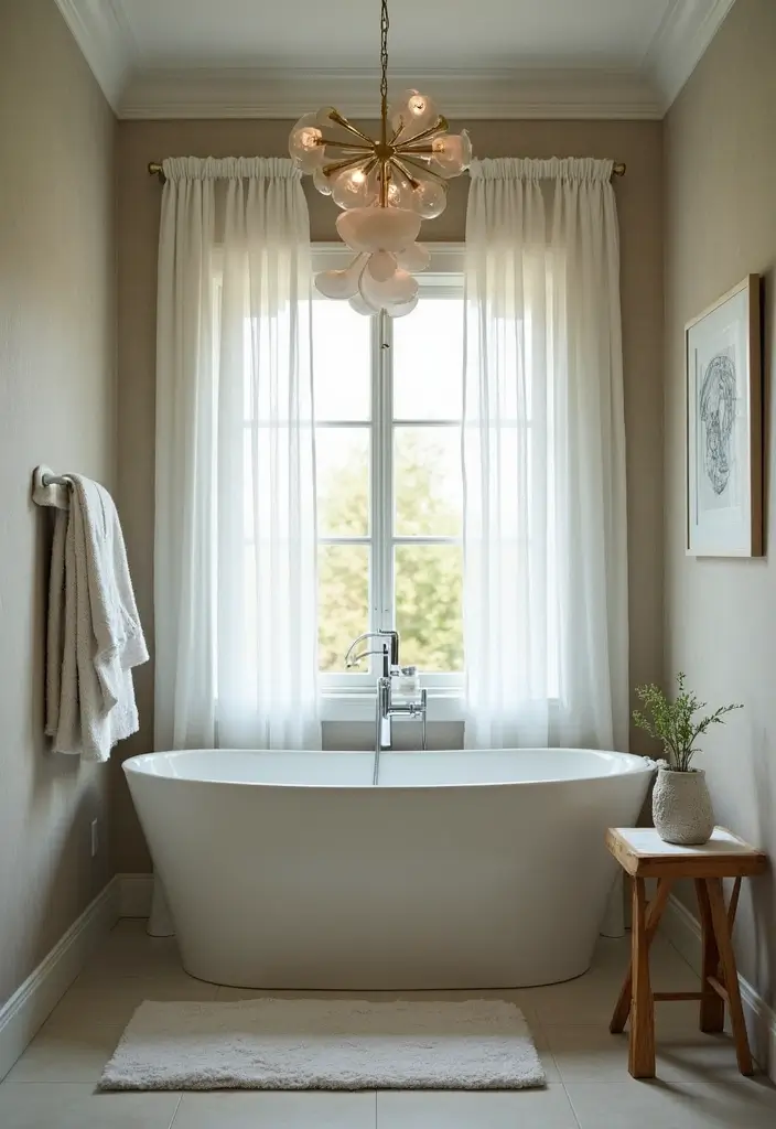 27 Wet Room Bathroom Small Layout Ideas That Work - 18. Stylish Window Treatments