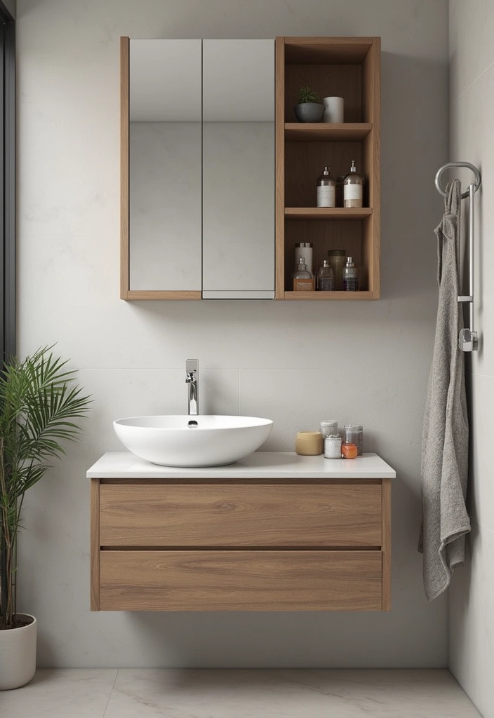 27 Wet Room Bathroom Small Layout Ideas That Work - 2. Floating Vanity for Space Savings