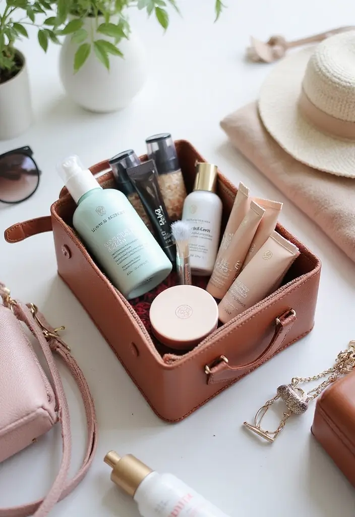 28 Bathroom Caddy Ideas That Organize With Style - 17. Travel-Friendly Caddies: On-The-Go Style