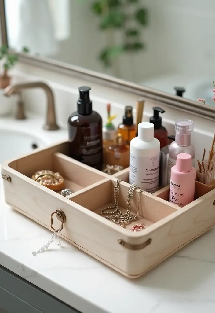 28 Bathroom Caddy Ideas That Organize With Style - 24. Multi-functional Caddies: More Than One Use