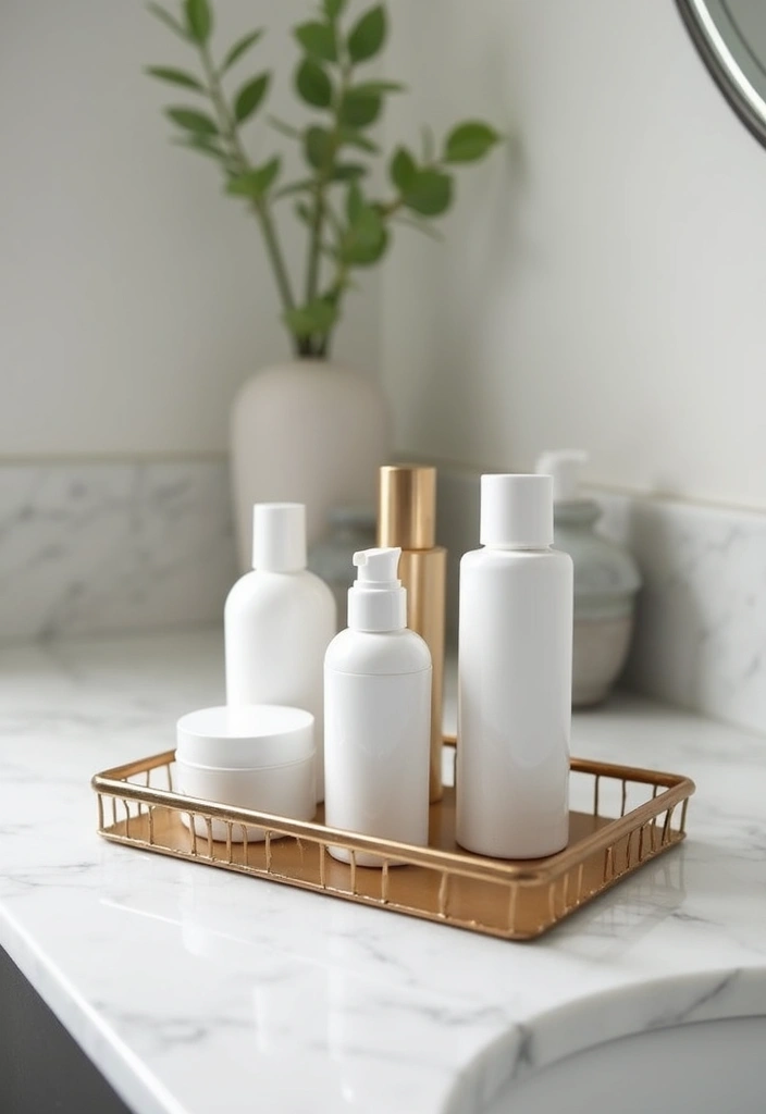 28 Bathroom Caddy Ideas That Organize With Style - 3. Minimalist Metal Caddies: Sleek and Modern