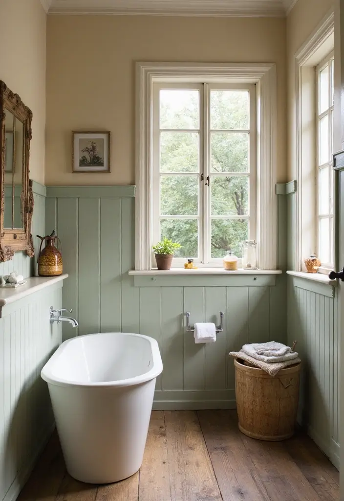 28 Bathroom Country Style Ideas Full of Rustic Charm - 18. Warm Color Palettes