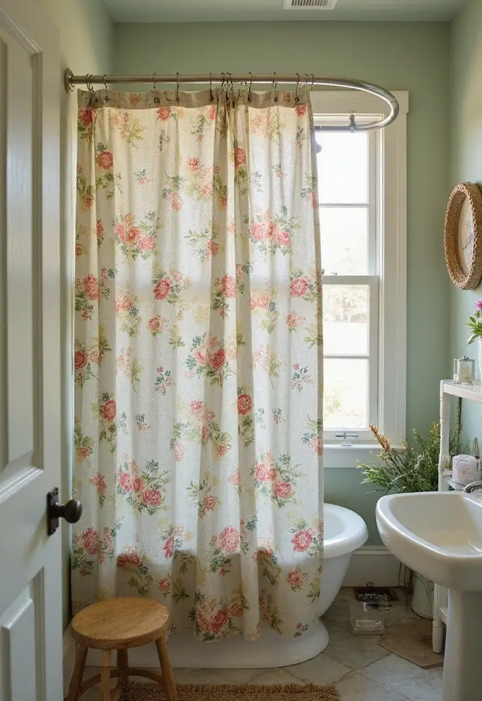 28 Bathroom Country Style Ideas Full of Rustic Charm - 24. Cottage-Style Showers