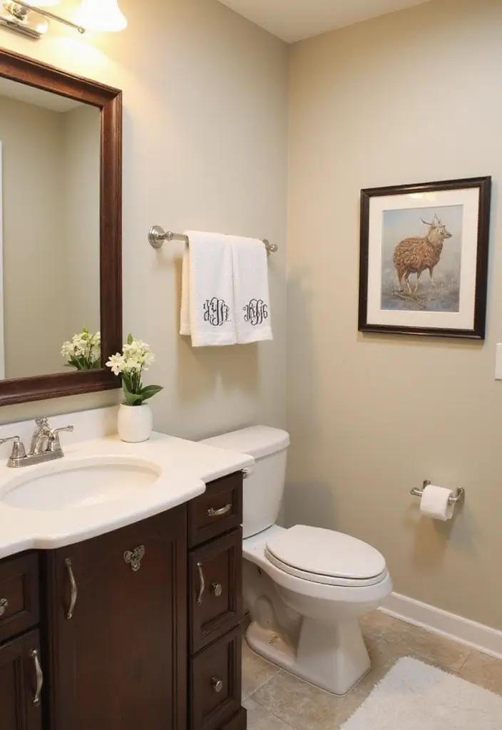 28 Bathroom Ideas Green and Serene for a Natural Vibe - 28. Personalized Touches