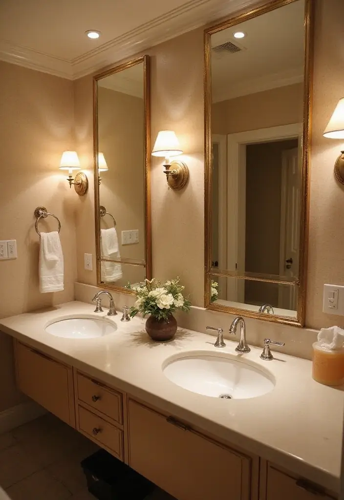 28 Bathroom Ideas Green and Serene for a Natural Vibe - 8. Soft Lighting Options