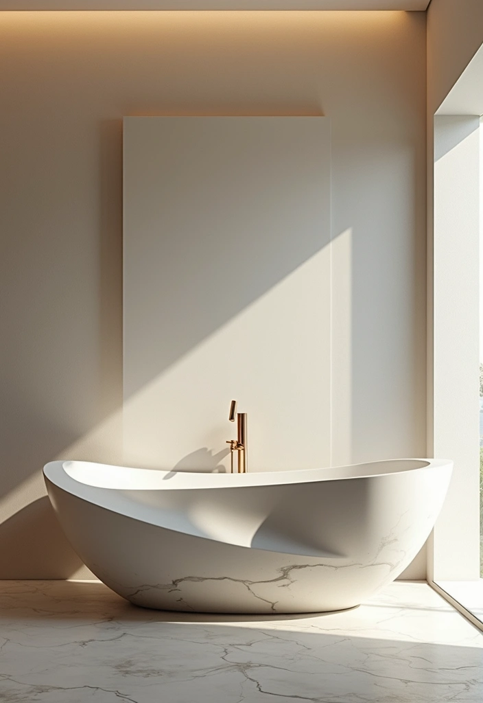 28 Bathroom With Bathtub Ideas That Feel Relaxing - 26. Artistic Bathtubs