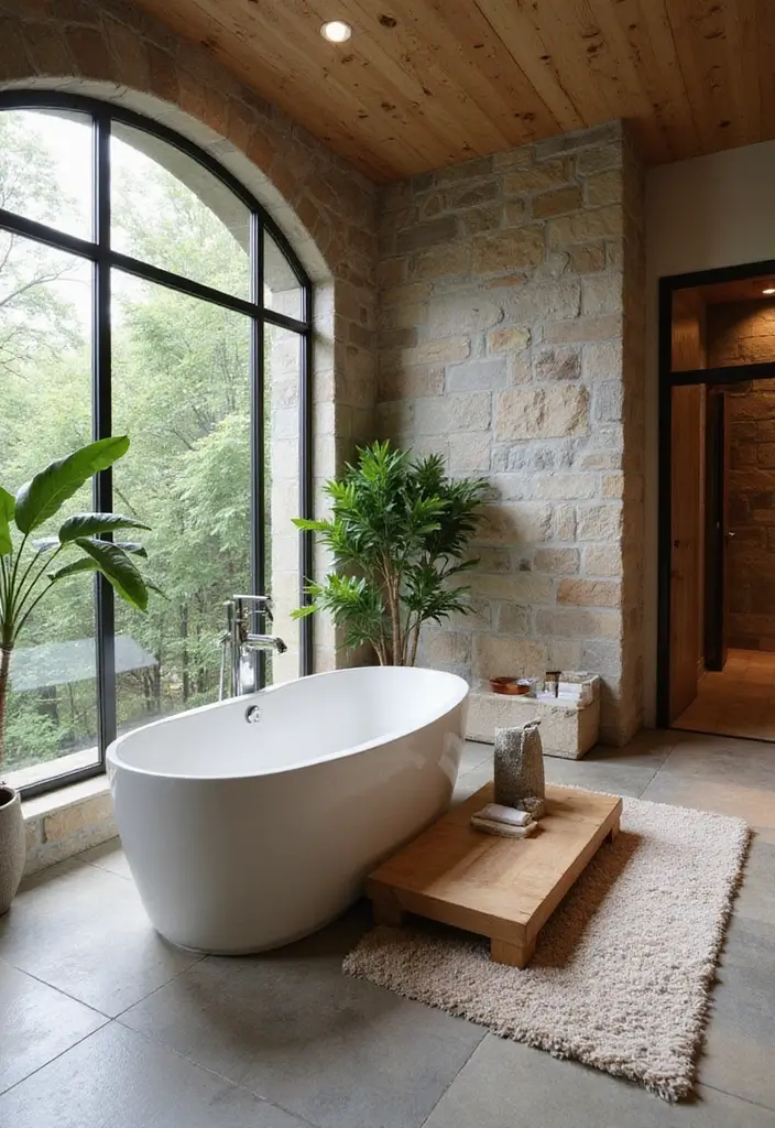 28 Bathroom With Bathtub Ideas That Feel Relaxing - 3. spa Oasis
