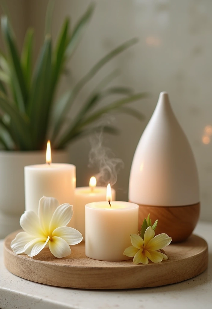 28 Cabana Bathroom Ideas for a Resort-Like Feel - 14. Mood-Enhancing Scents