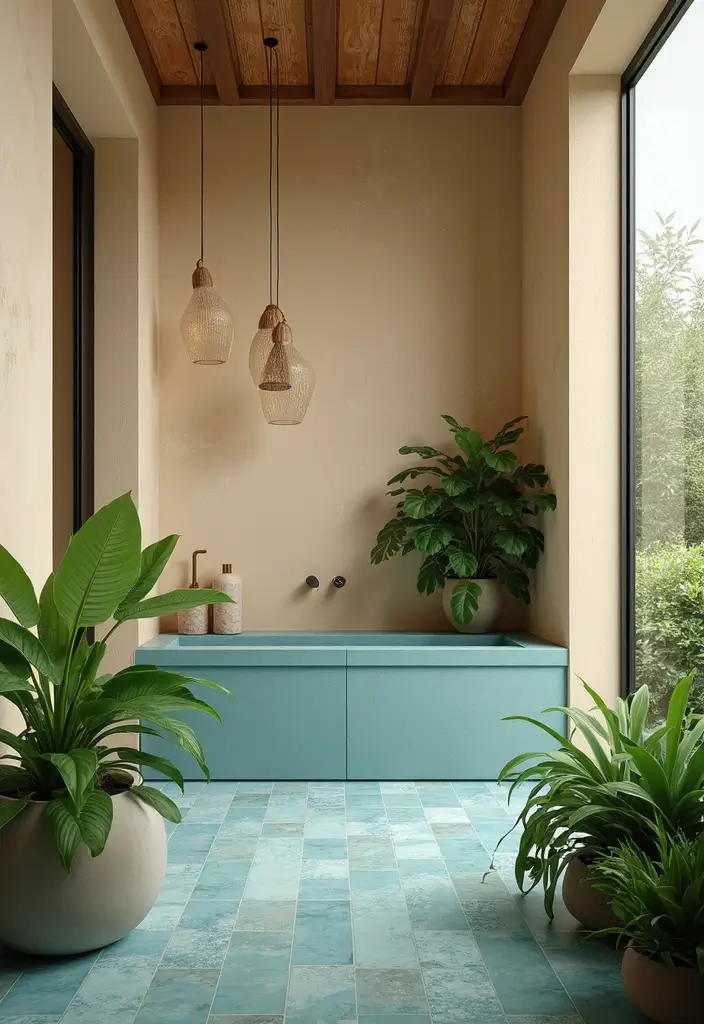 28 Cabana Bathroom Ideas for a Resort-Like Feel - 21. Inspired by Nature