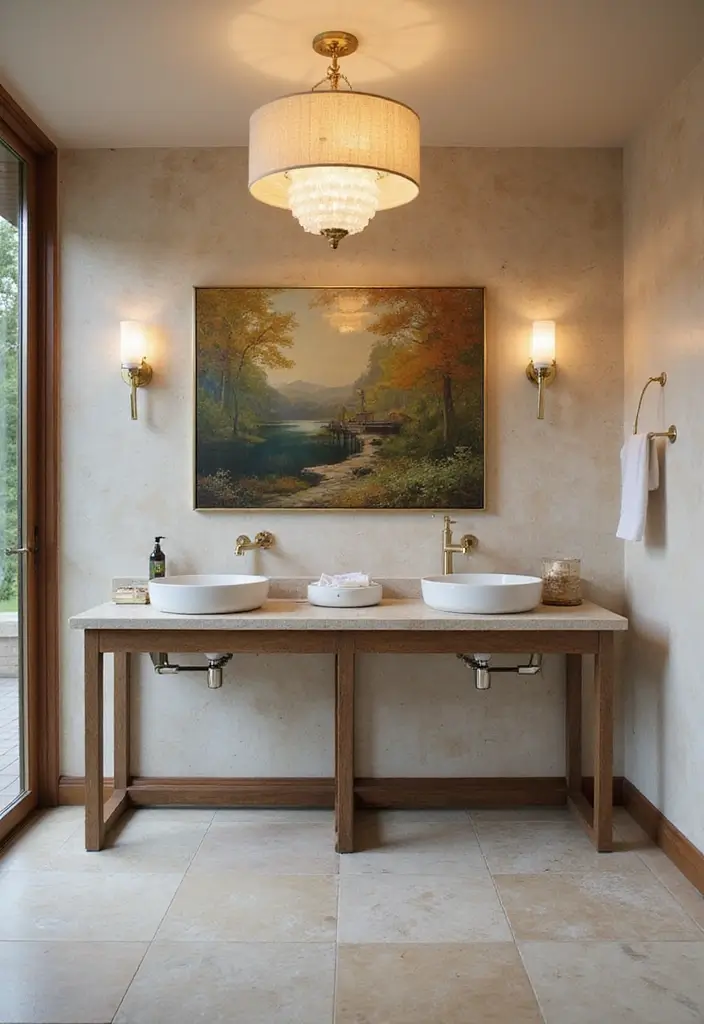 28 Cabana Bathroom Ideas for a Resort-Like Feel - 24. Create a Focal Point