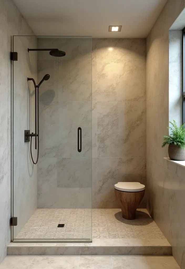 28 Cabana Bathroom Ideas for a Resort-Like Feel - 6. Elegant Rain Showerheads