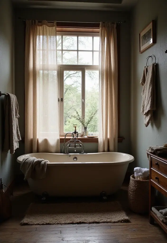 28 Dark Boho Bathroom Designs With Moody Vibes - 22. Utilizing Natural Light