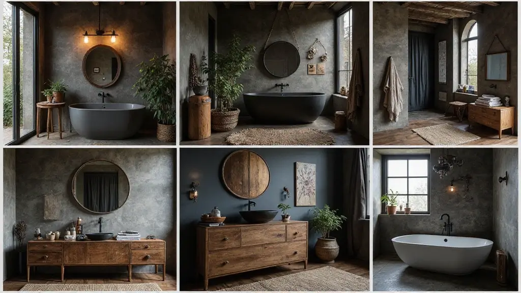 28 Dark Boho Bathroom Designs With Moody Vibes