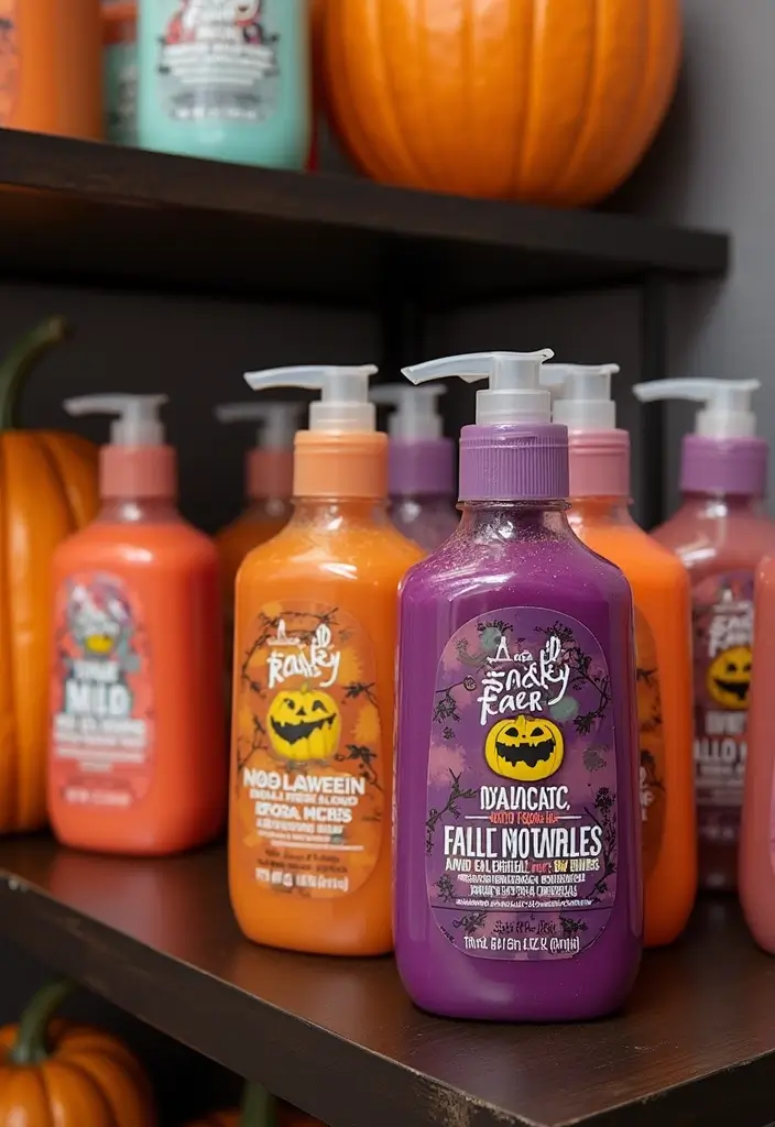 28 Halloween Bathroom Ideas That Are Spooky and Fun - 16. Halloween-Themed Shower Gels