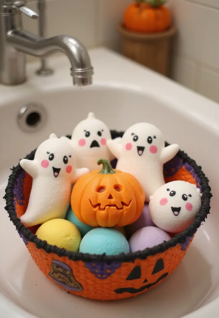 28 Halloween Bathroom Ideas That Are Spooky and Fun - 28. Fun Themed Bath Time Games