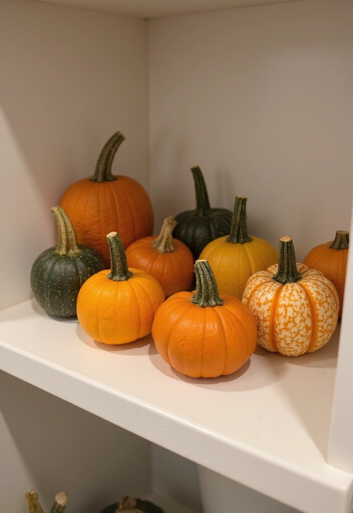 28 Halloween Bathroom Ideas That Are Spooky and Fun - 7. Pumpkins Galore
